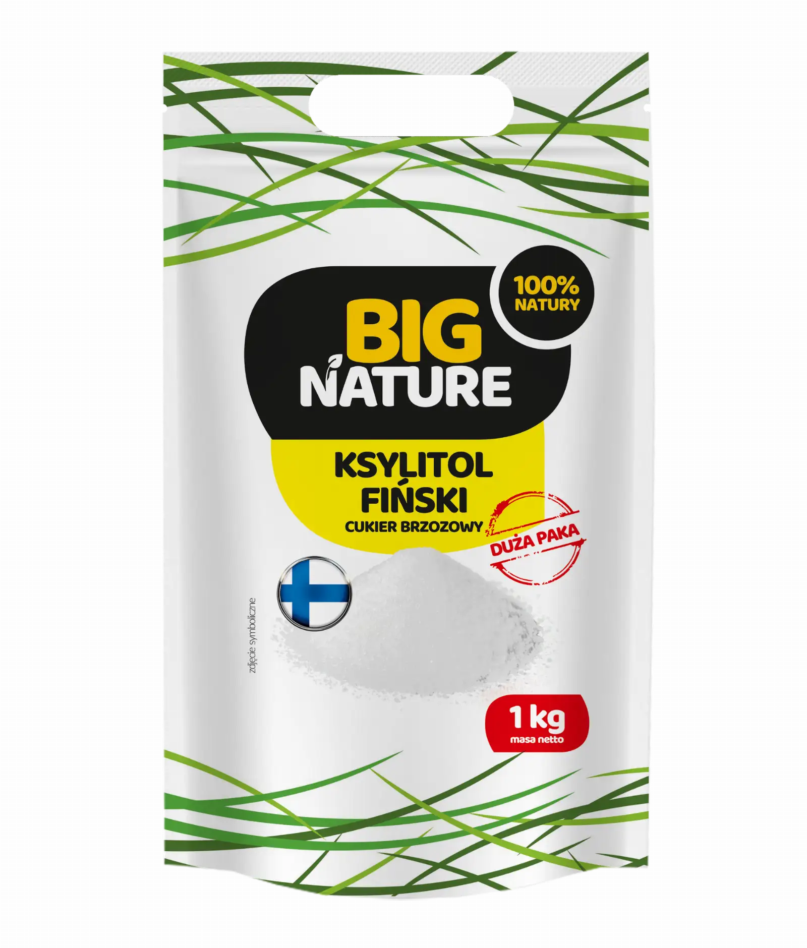 Ksylitol Fiński 1kg Duża Paka - BIG NATURE — 2