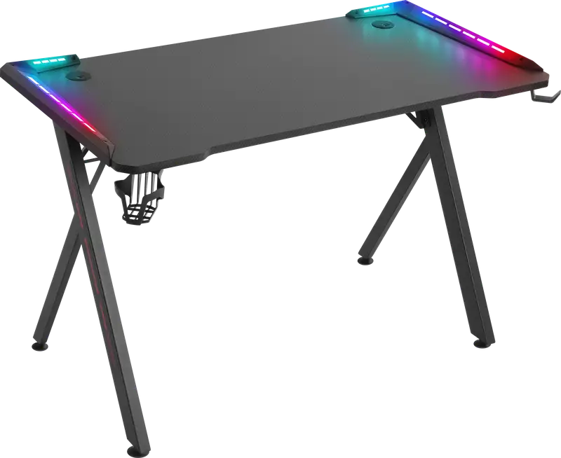 BIURKO DEFENDER GAMER RGB CZARNE GAMING — 16