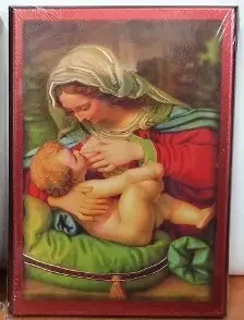 obraz ikona 13x18cm MATKA BOSKA KARMIĄCA