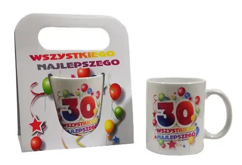 kubek w torebce WSZYSTKIEGO NAJLEPSZEGO ''30''