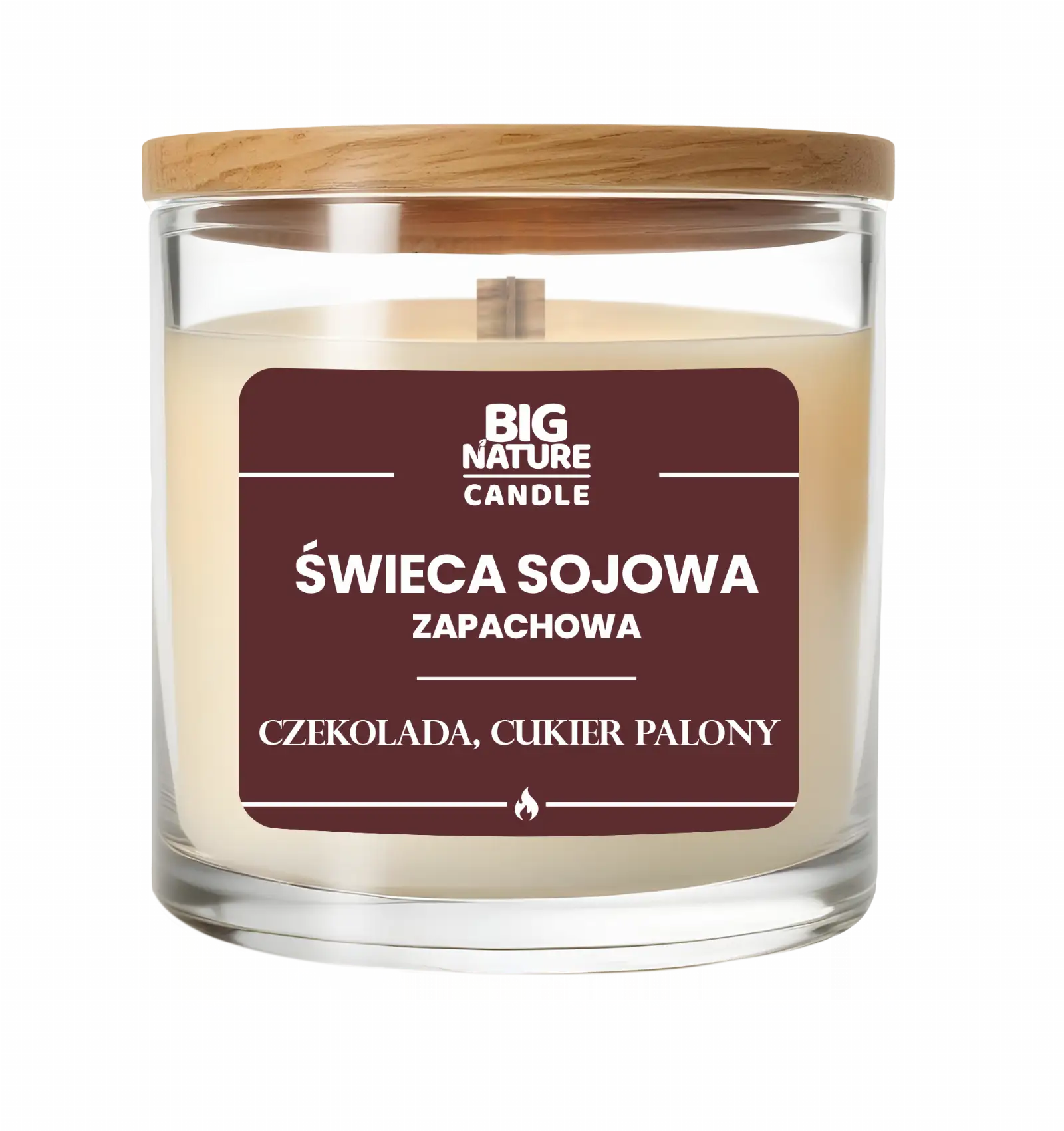 Świeca sojowa o zap. Czekolada i Cukier Palony 155g