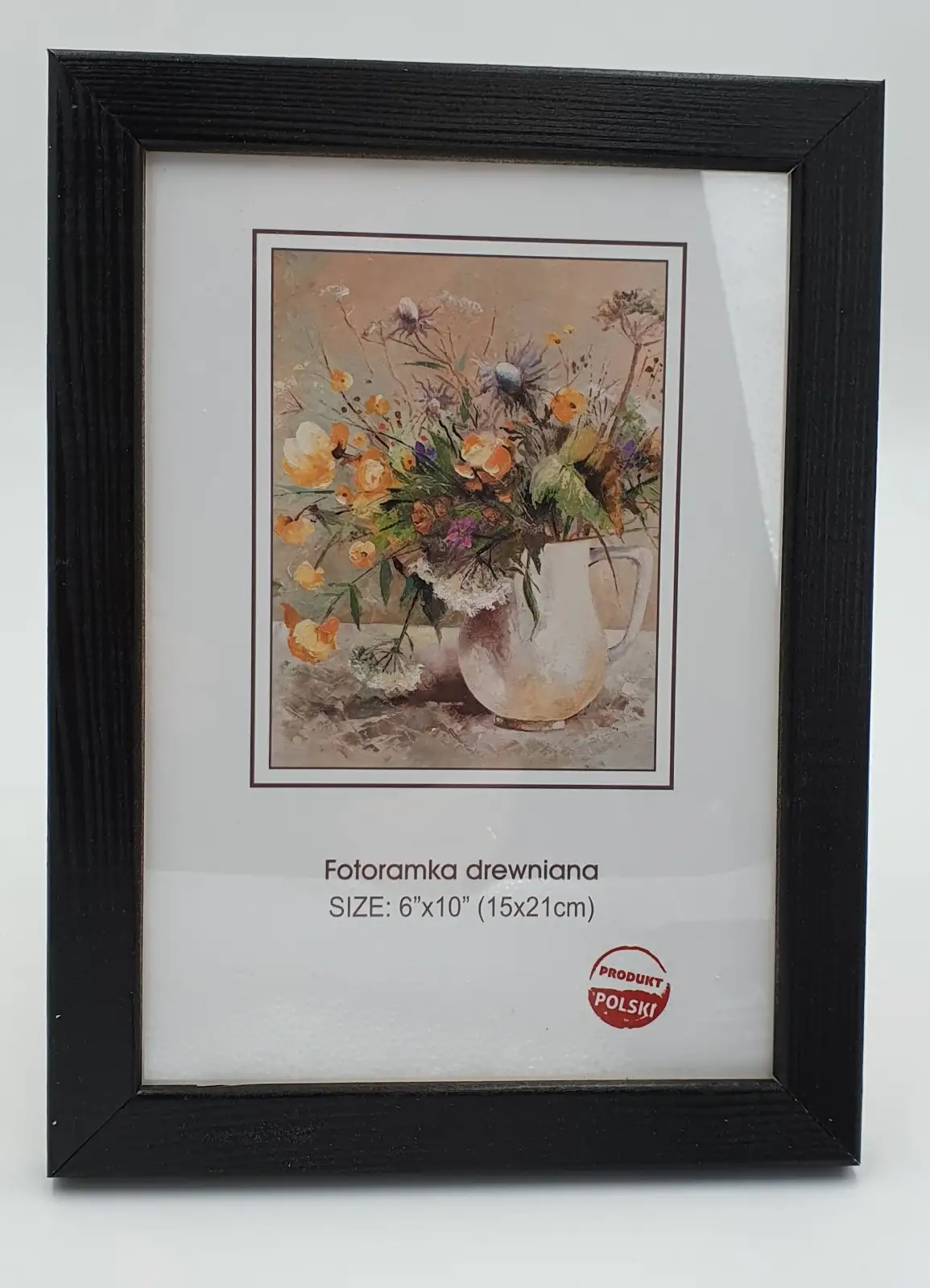 fotoramka  drewniana 15x21 CZARNA