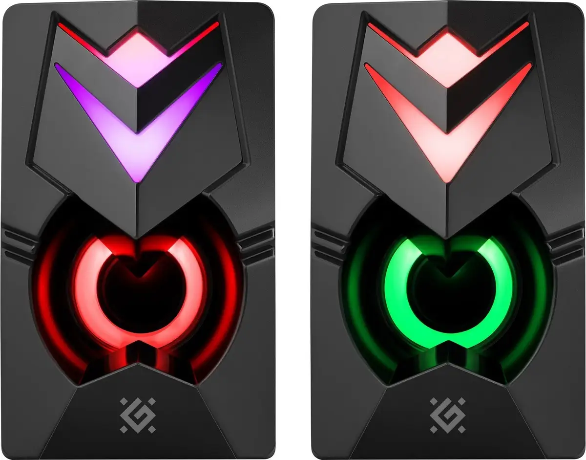 GŁOŚNIKI DEFENDER J4 2.0 6W LED USB CZARNE — 3