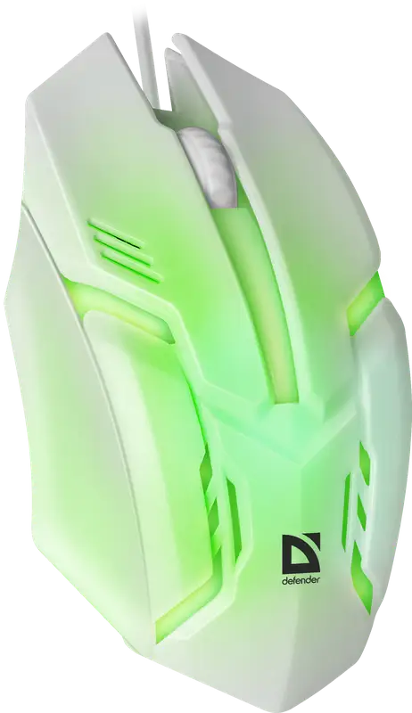 MYSZ DEFENDER CYBER MB-560L BIAŁA 7 KOLORÓW PODŚWIETLENIA 1200dpi 3P — 12