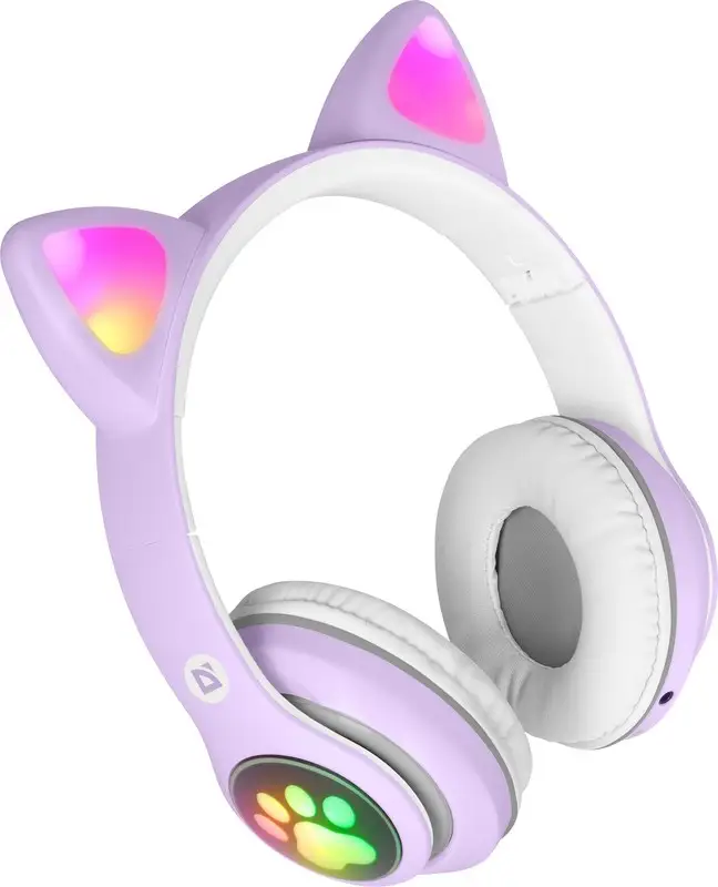 SŁUCHAWKI DEFENDER BLUETOOTH FREEMOTION B585 LED LILAC — 13