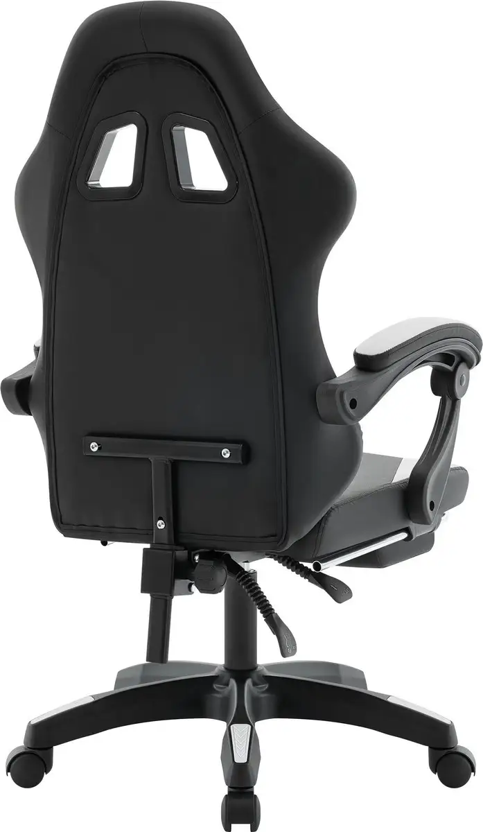 FOTEL DEFENDER RUNA PRO BIAŁO-CZARNY GAMING — 11