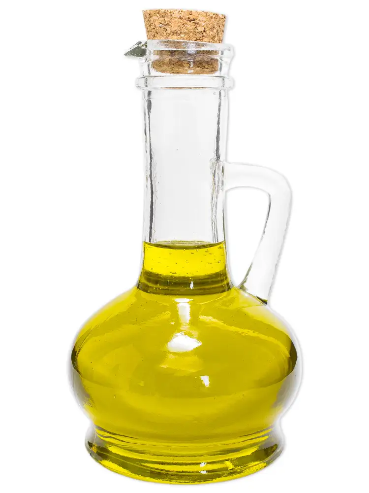 butelka szklana na ocet oliwę 150ml. z korkiem