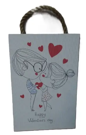 obraz tabliczka do zawieszenia 20x30cm WALENTYNKA | W77