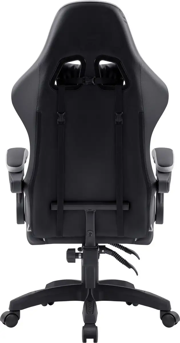 FOTEL DEFENDER COMPANION BIAŁO-CZARNY GAMING — 6