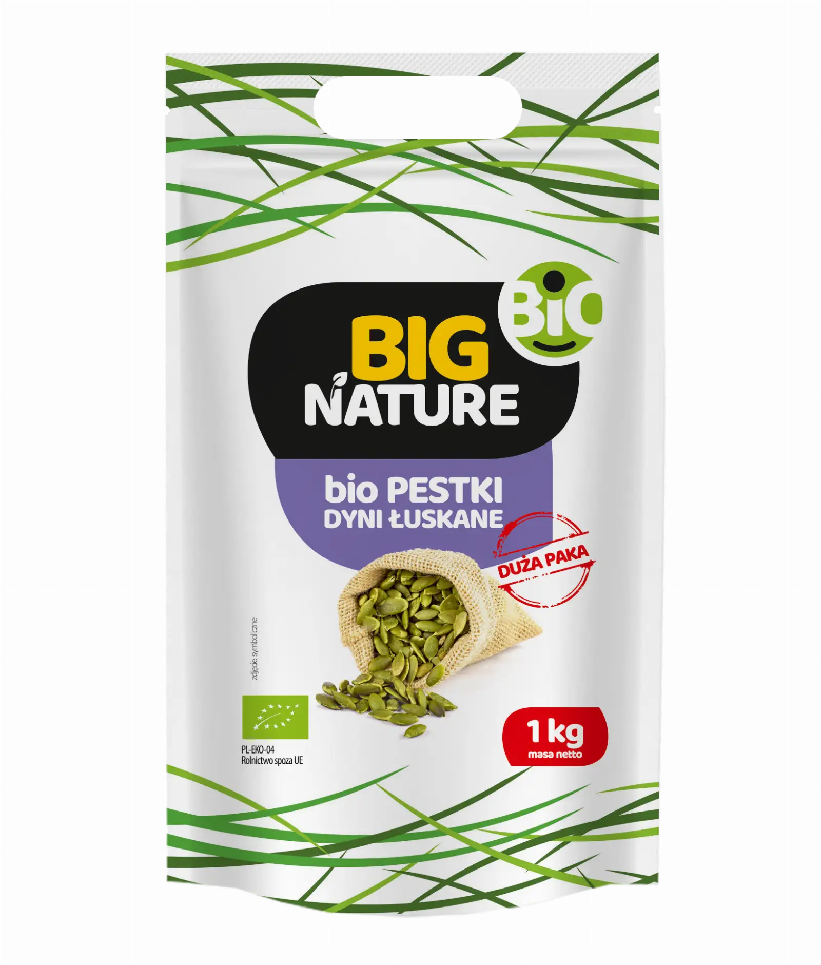 Pestki dyni 1kg Duża Paka - BIG NATURE — 2