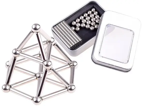 kulki magnetyczne klocki 65el. neodymowe Box | ZA3366