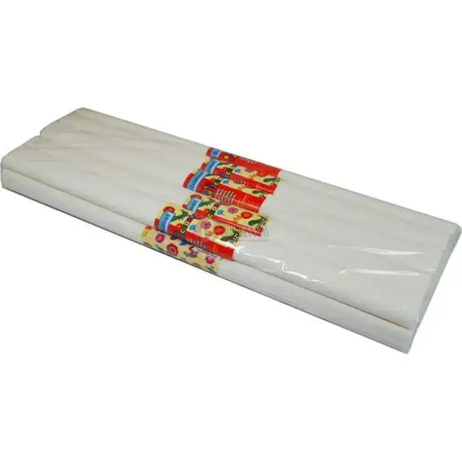 bibuła 10szt. biała 200x5