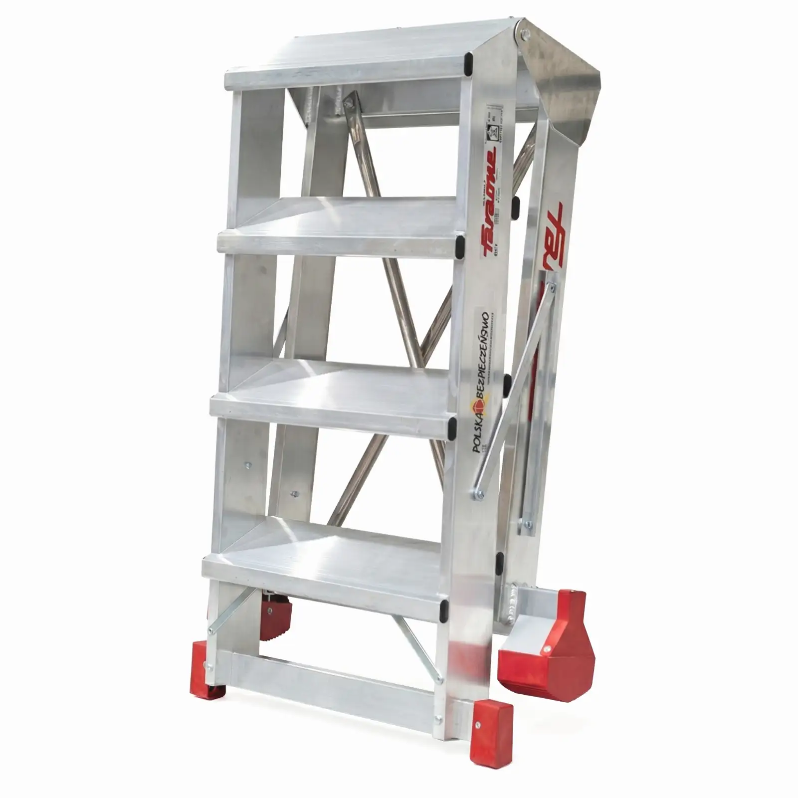 Drabina magazynowa FARAONE 4-stopniowa CM 4 - 2,98 m — 11