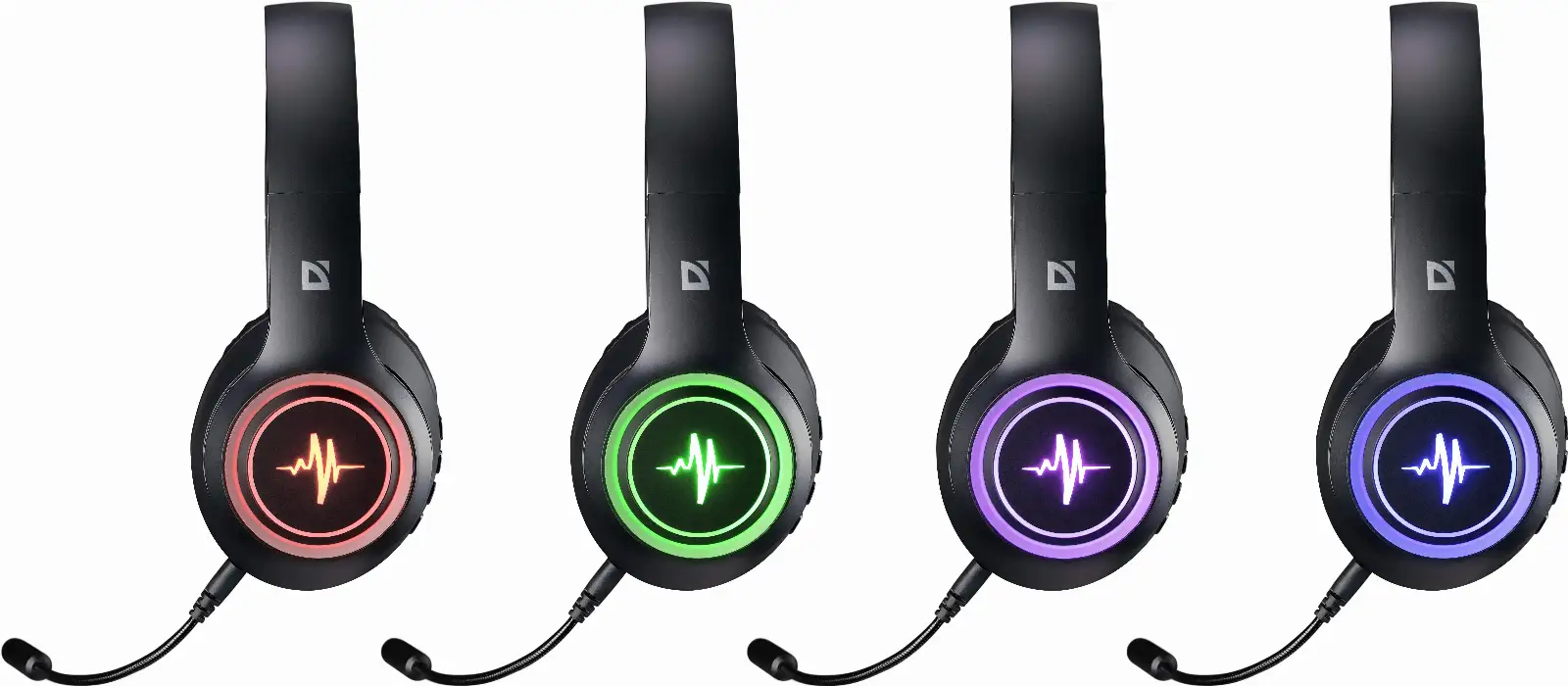 SŁUCHAWKI DEFENDER BLUETOOTH FREEMOTION B571 CZARNE LED — 3