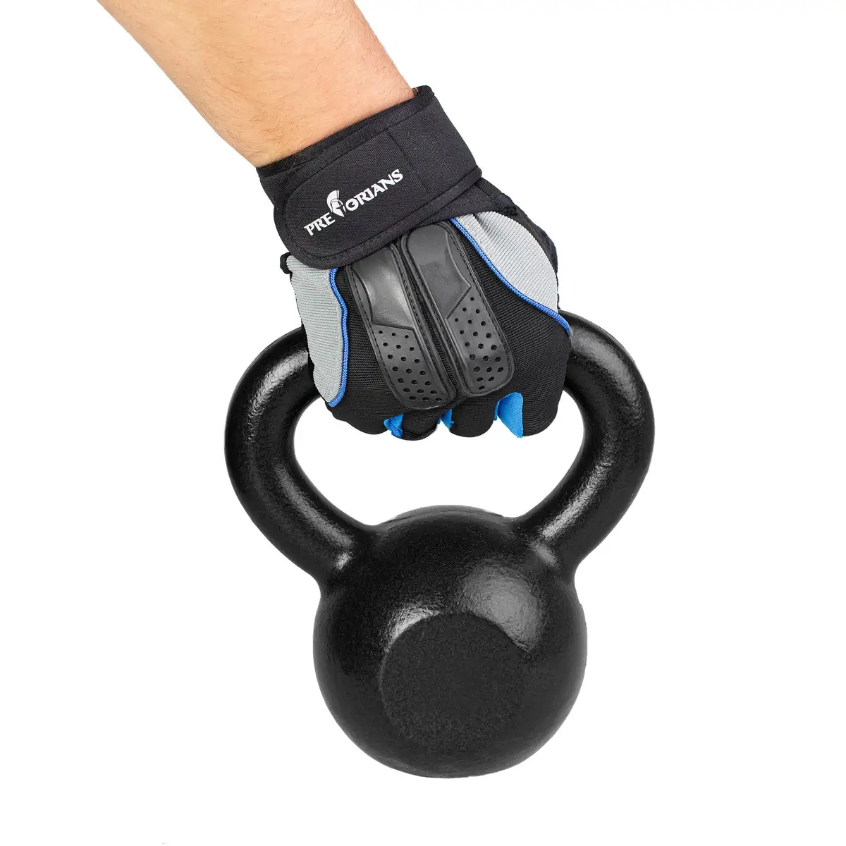 Rękawice treningowe na siłownię fitness Pretorians niebieskie M — 2