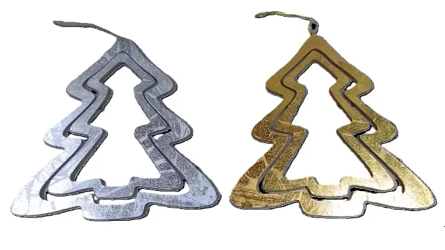 choinka drewniana  30cm zawieszka 3D