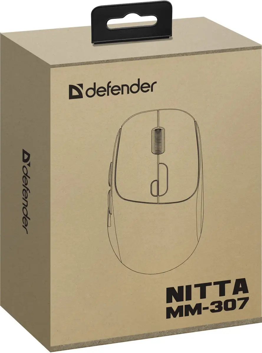 MYSZ DEFENDER NITTA MM-307  RF+BT OPTIC 1600dpi 6P BIAŁA — 6