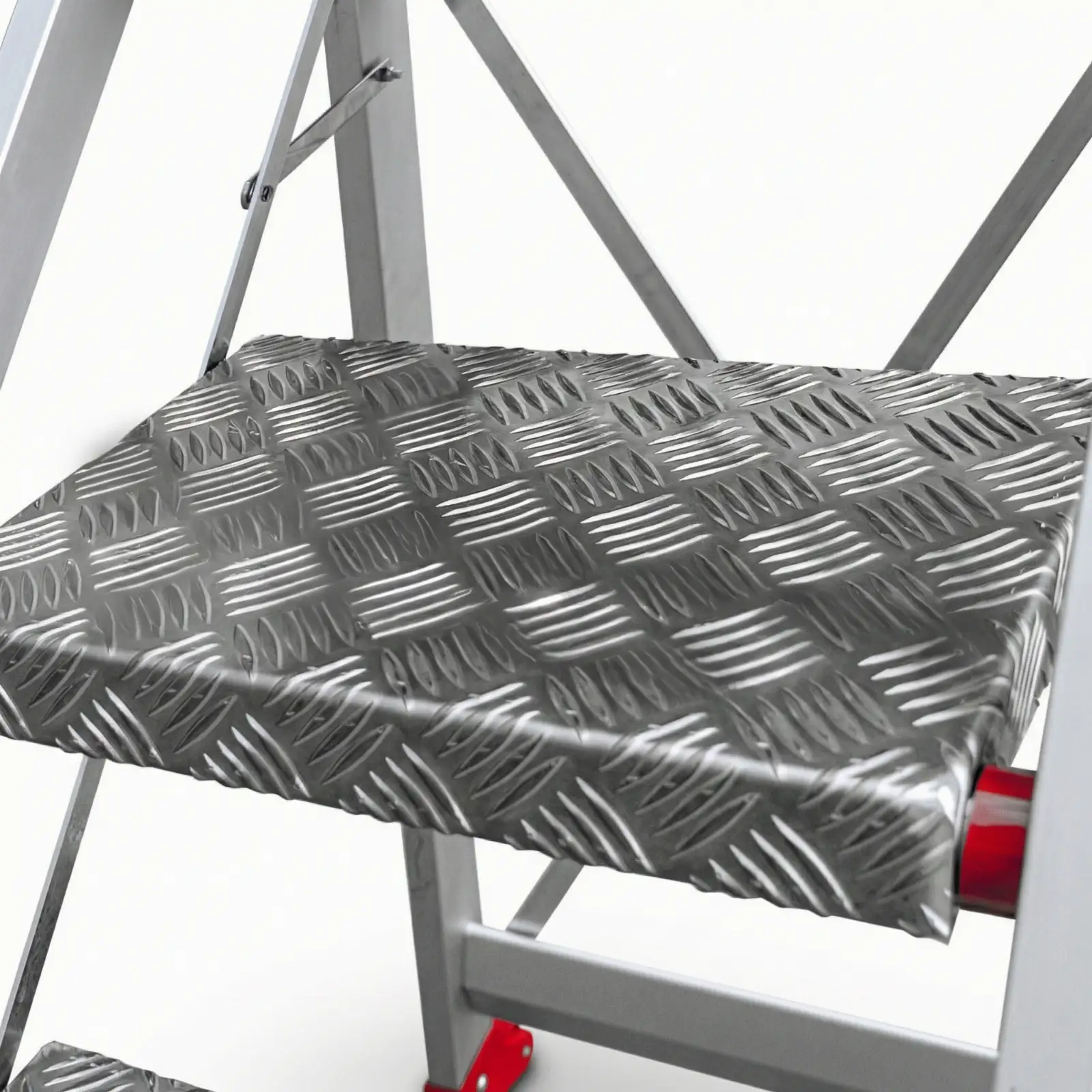 Drabina aluminiowa schody schodki magazynowe składane FARAONE SGP03.P.17 - 2,73 m — 9