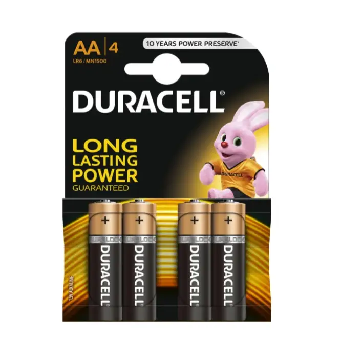 bateria na blistrze 4szt. DURACELL |  LR6