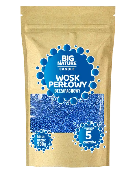 Wosk Perłowy Niebieski 500g