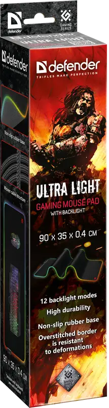 PODKŁADKA DEFENDER GAMING ULTRA LIGHT LED 900x350x4mm — 6
