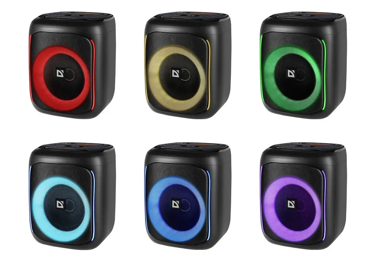 GŁOŚNIK DEFENDER BOOMER 50 BLUETOOTH 50W LED/BT/FM/USB/AUX/MIC — 2