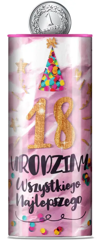 puszka skarbonka  "  18 Urodziny " |  SP-021