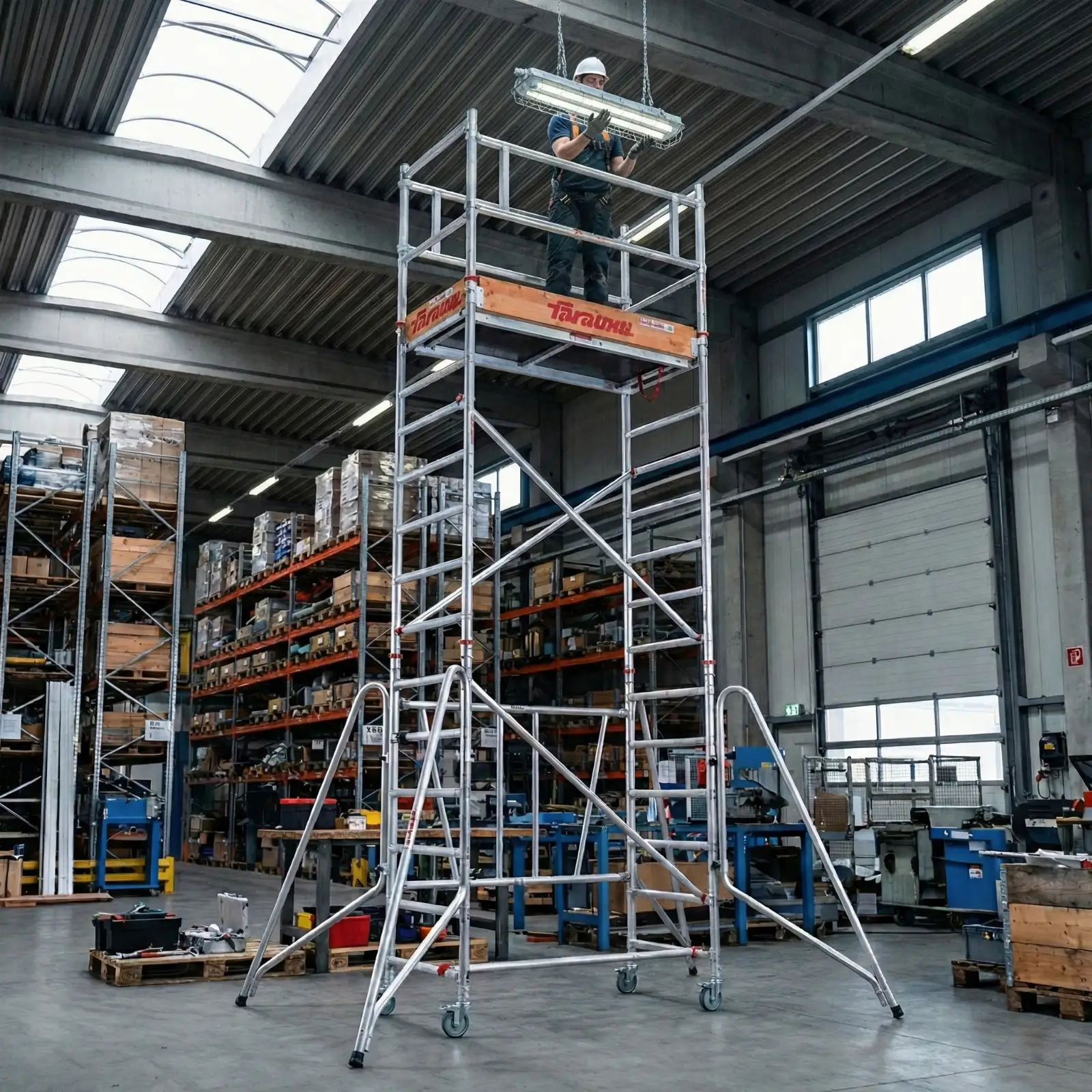 Rusztowanie aluminiowe jezdne składane FARAONE COMPACT XS 160 x 75 cm 160 pakiet  A+B+C - 5,70 m — 5