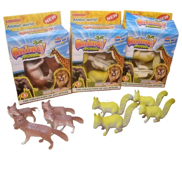 zwierzęta w pudełku 4 szt animal