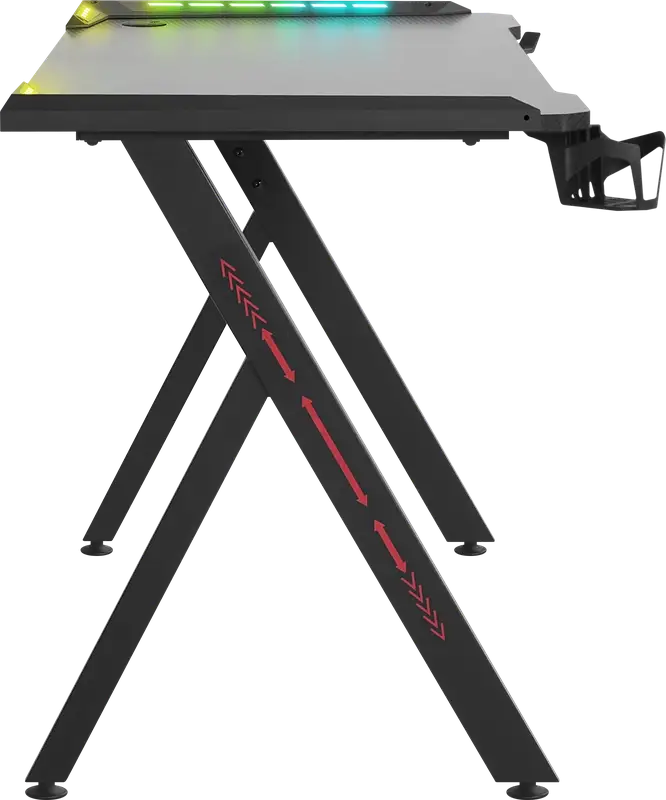 BIURKO DEFENDER GAMER RGB CZARNE GAMING — 13