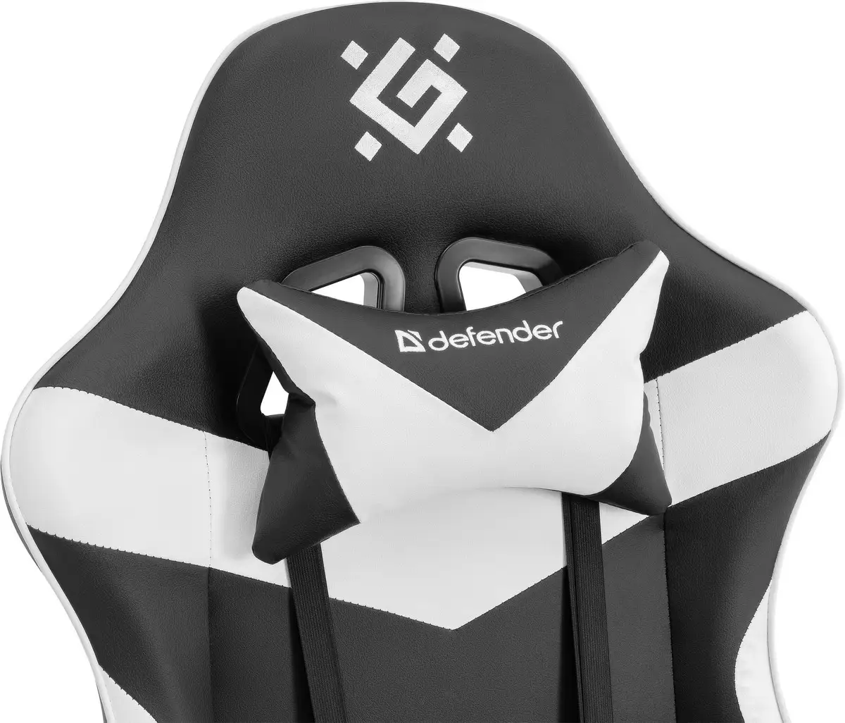 FOTEL DEFENDER URANA BIAŁO-CZARNY GAMING — 21