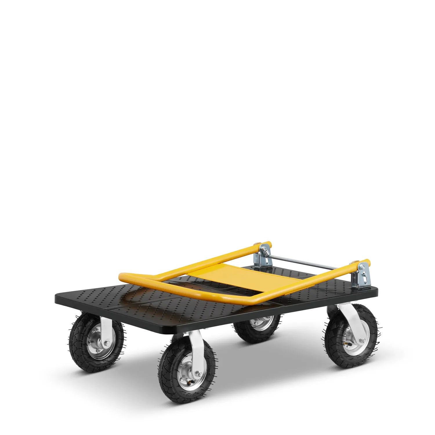 Wózek magazynowy transportowy platformowy składany pompowane koła HIGHER PRO 500kg LH10-500-P — 3