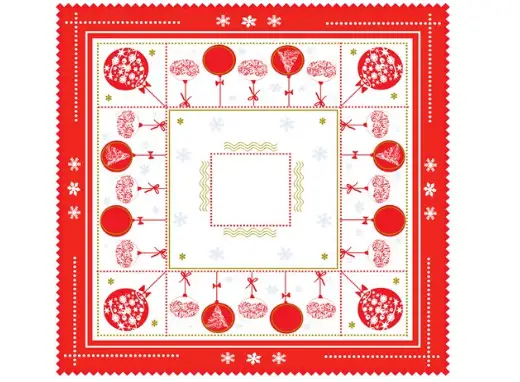 serwetka  Boże  Narodzenie  bombka    70 x  70 cm