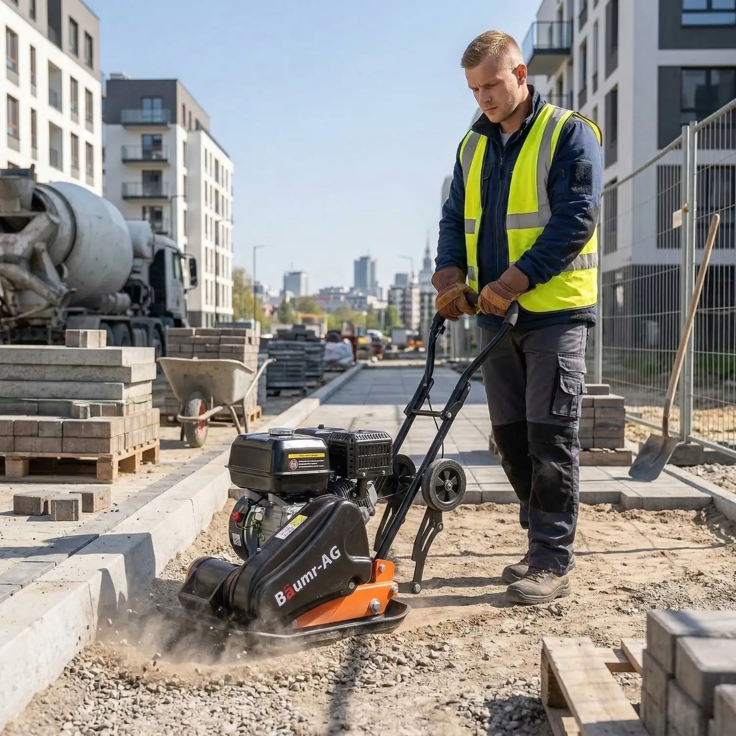 Zagęszczarka gruntu ubijak BAUMR-AG 90 kg silnik BRIGGS & STRATTON GRATISY — 8