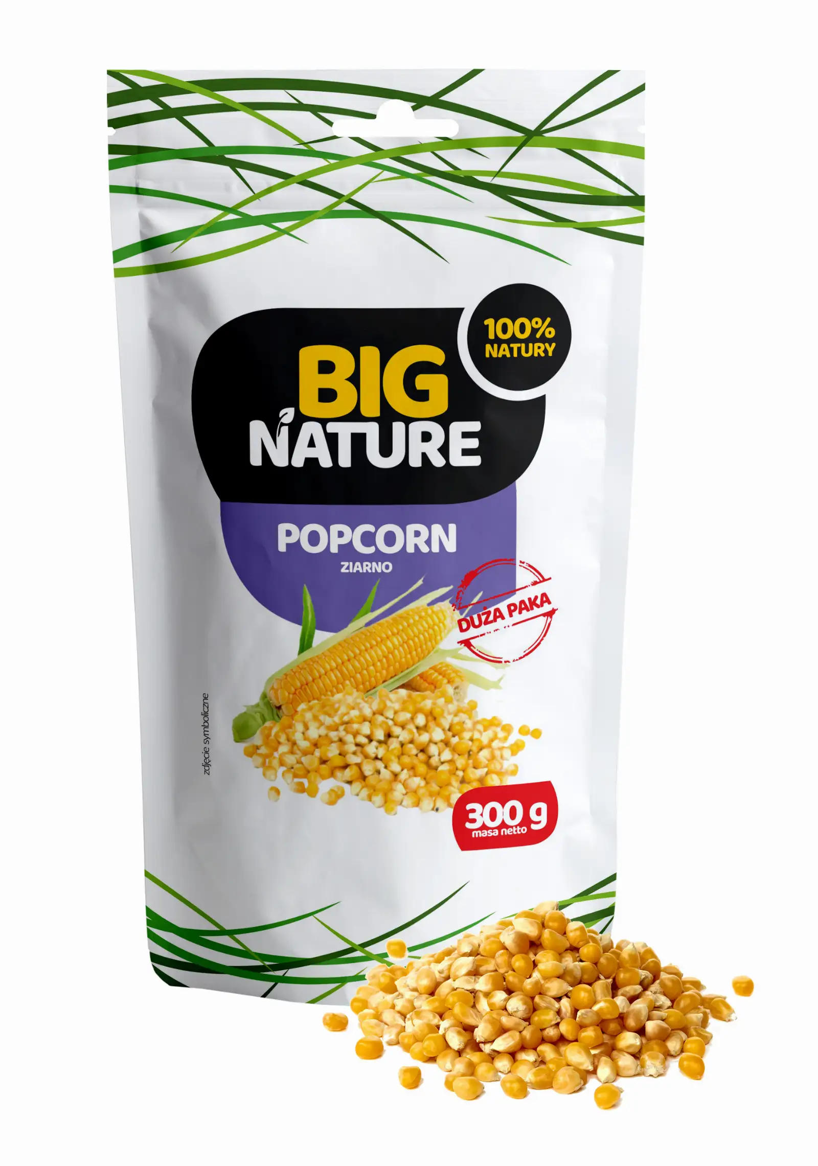 Popcorn ziarno 300g Duża Paka - BIG NATURE