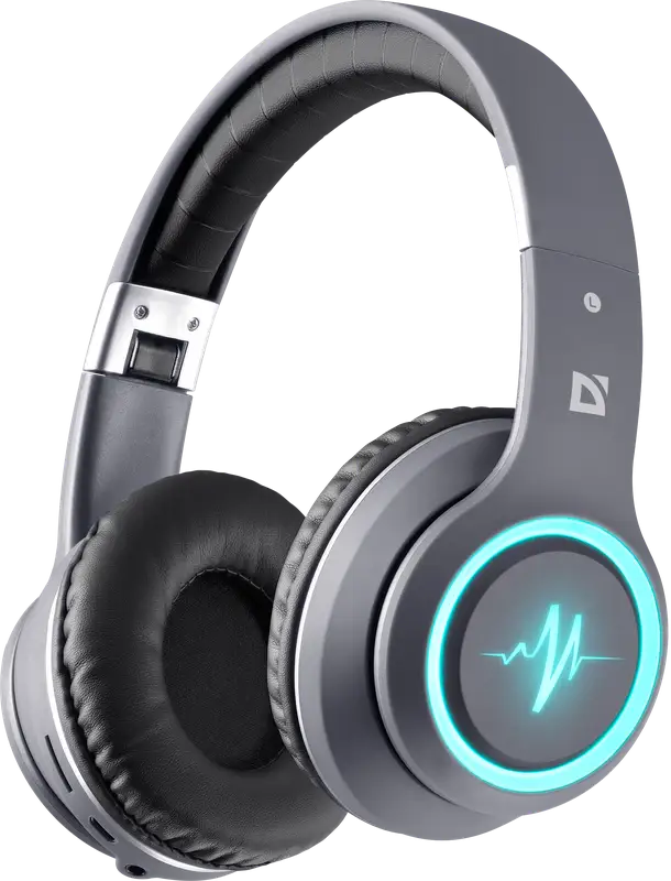 SŁUCHAWKI DEFENDER BLUETOOTH FREEMOTION B571 SZARE LED