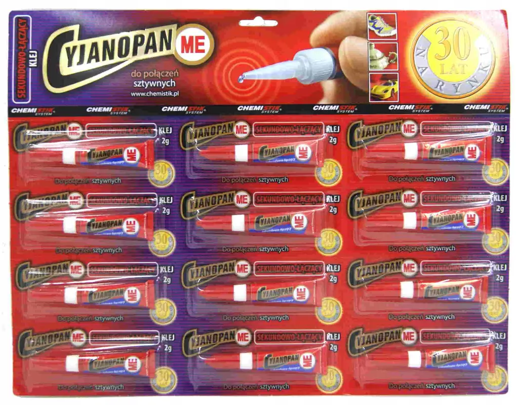 klej CYJANOPAN 12szt ''ME''