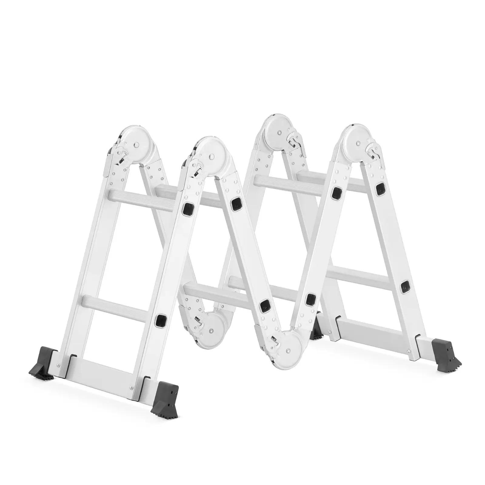 Drabina aluminiowa przegubowa SKŁADANA wielofunkcyjna 4x2 HIGHER + podest — 12