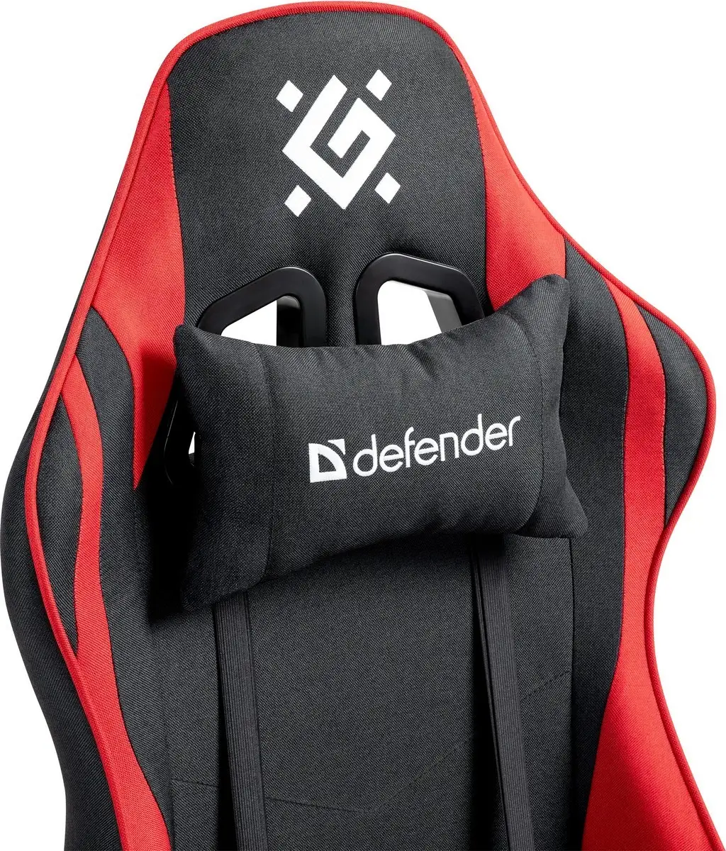 FOTEL DEFENDER KRAKEN CZERWONO-CZARNY GAMING — 17