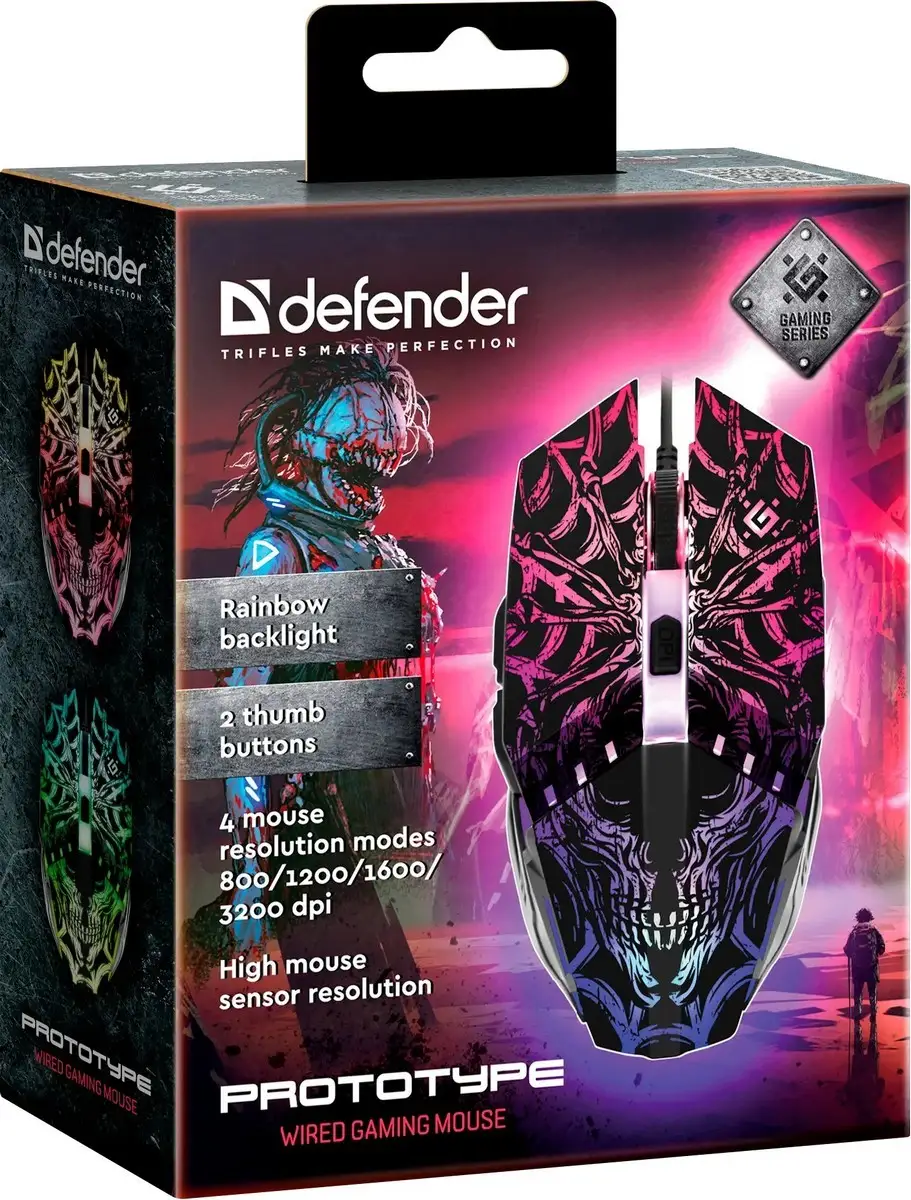 MYSZ DEFENDER PROTOTYPE GM-670L OPTIC 2400dpi 6P — 4