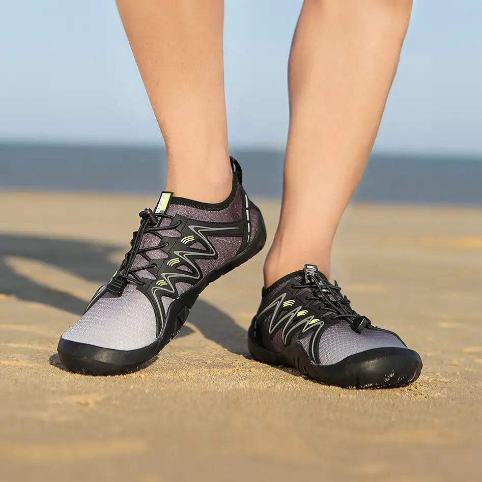 Buty do wody na plaże kamieniste kajak 41 czarne — 3