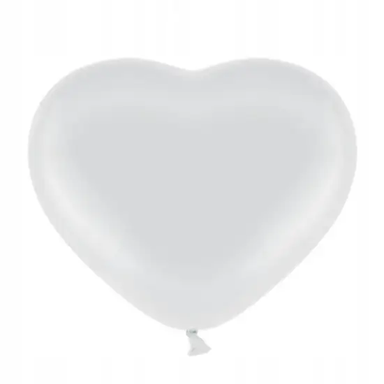 balony białe 50szt. serca "11"  | 5138