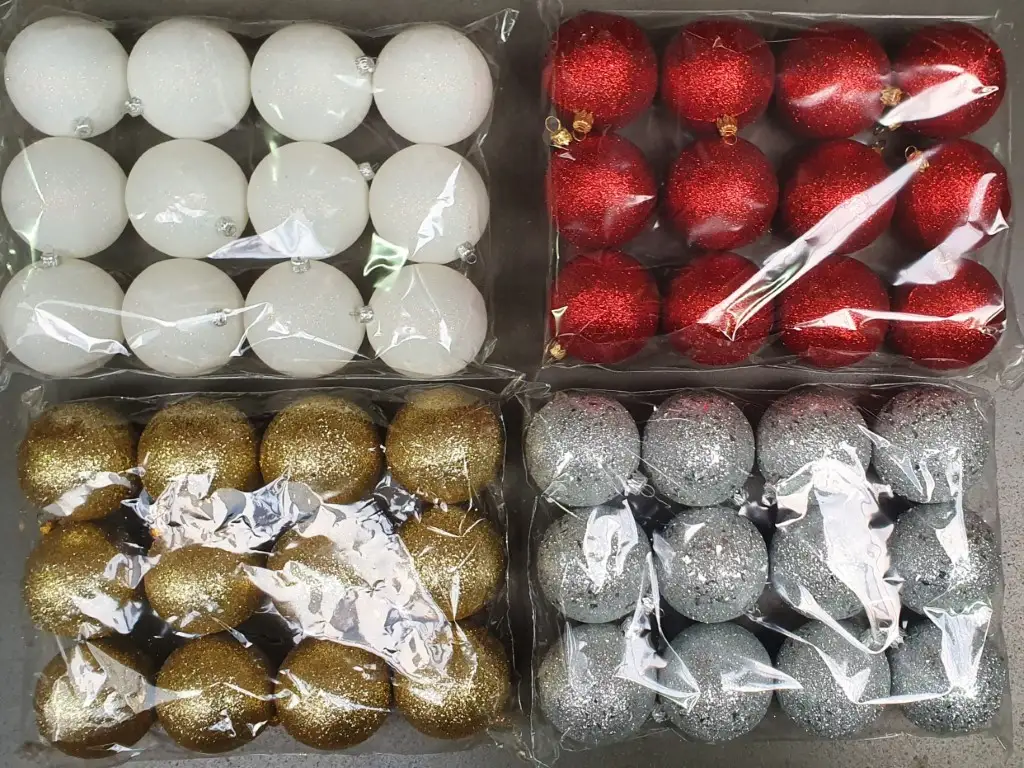 bombki 70mm  brokat 12szt. |  053