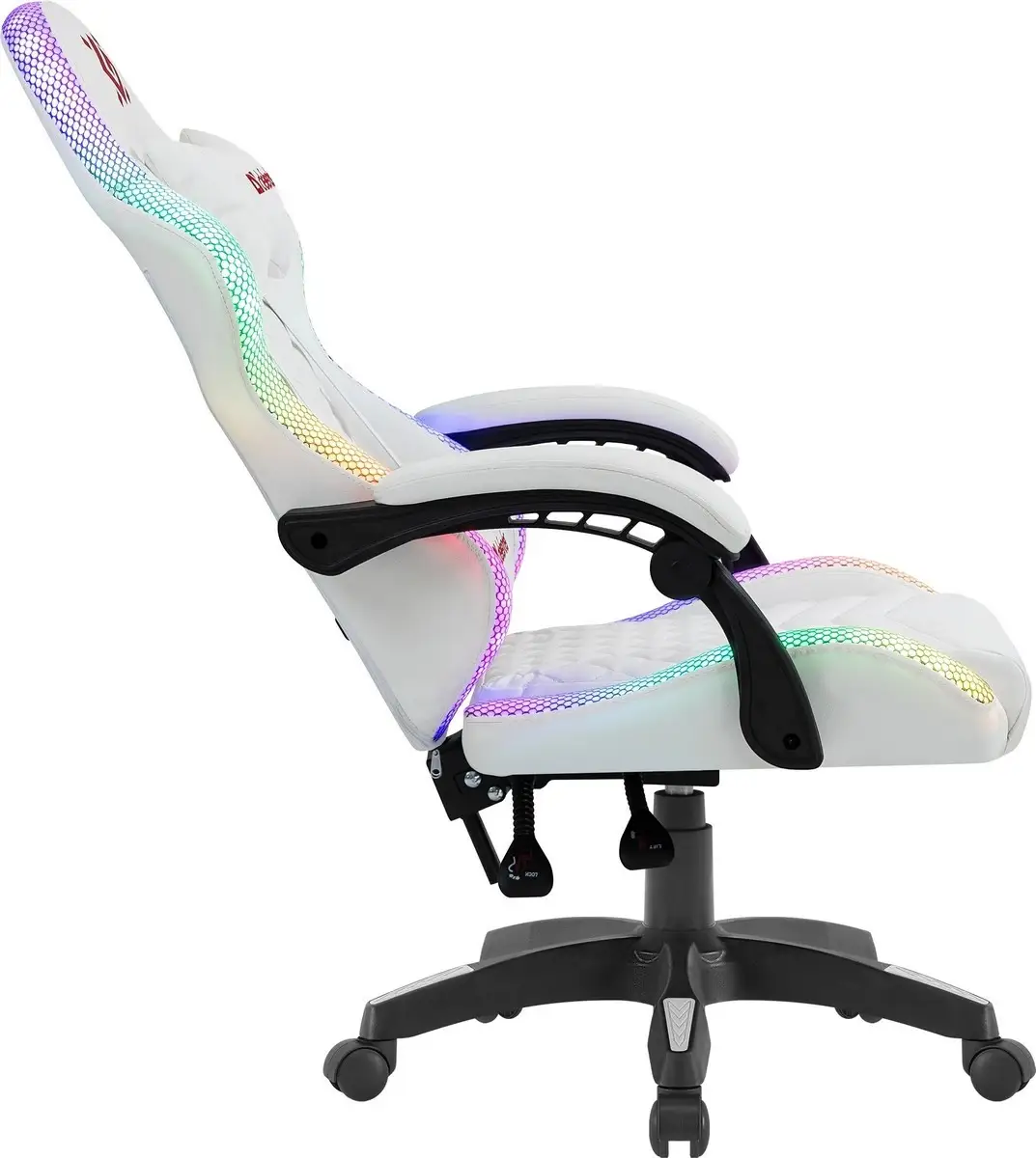 FOTEL DEFENDER CORE BIAŁY RGB GAMING — 17