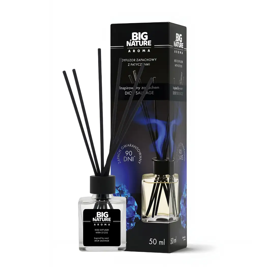 Dyfuzor Zapachowy z Patyczkami - Inspirowany Zapachem DIOR SAUVAGE 50ml — 4