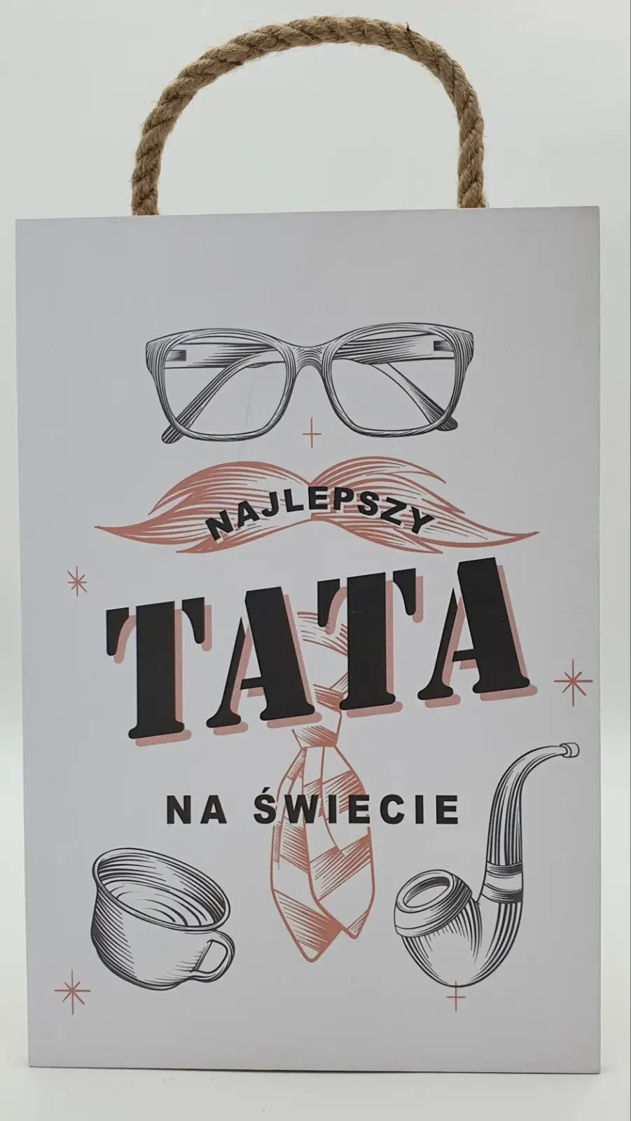 tabliczka/obraz do zawieszenia 20 x 30 Najlepszy Tata na świecie — 2