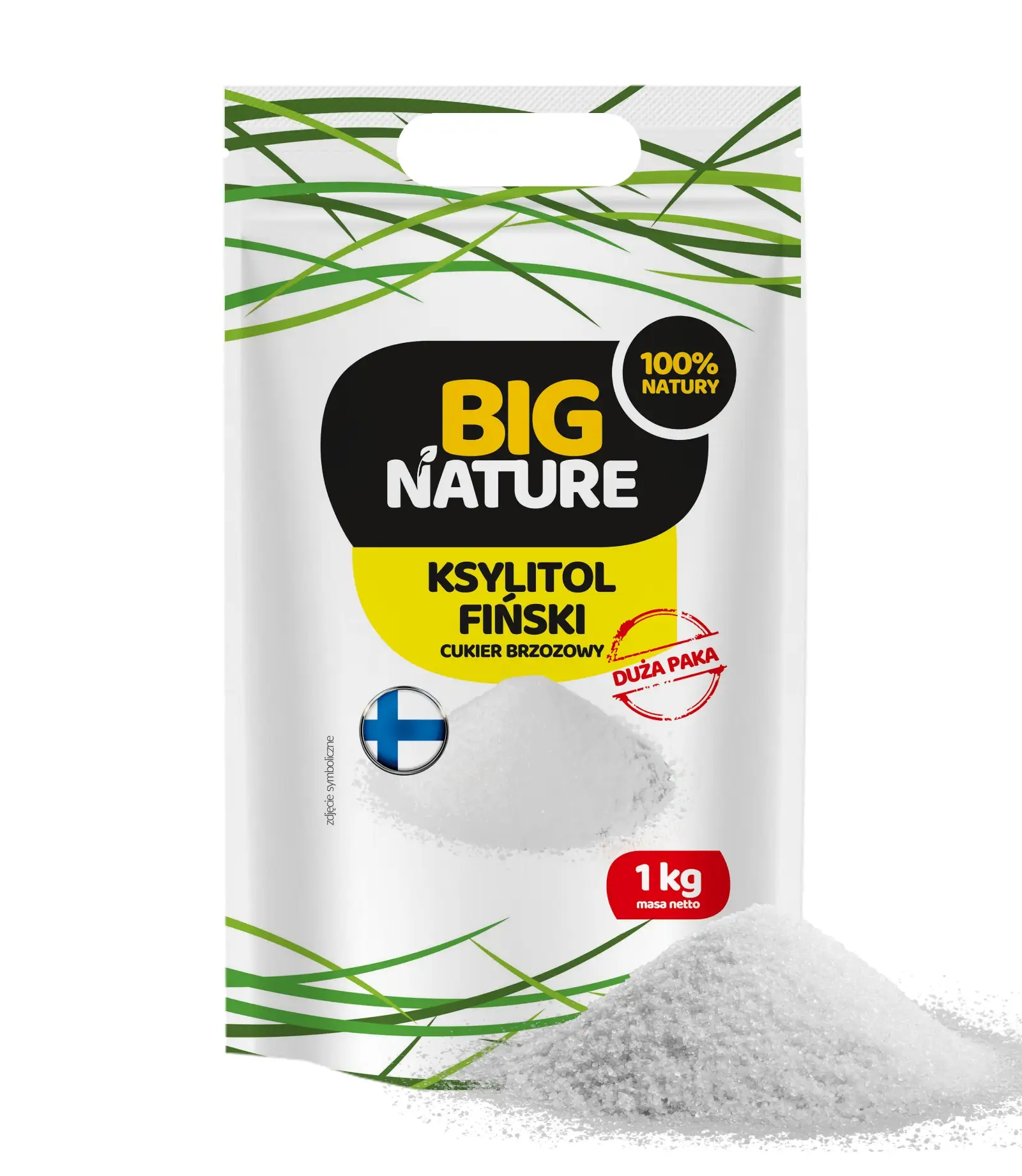 Ksylitol Fiński 1kg Duża Paka - BIG NATURE