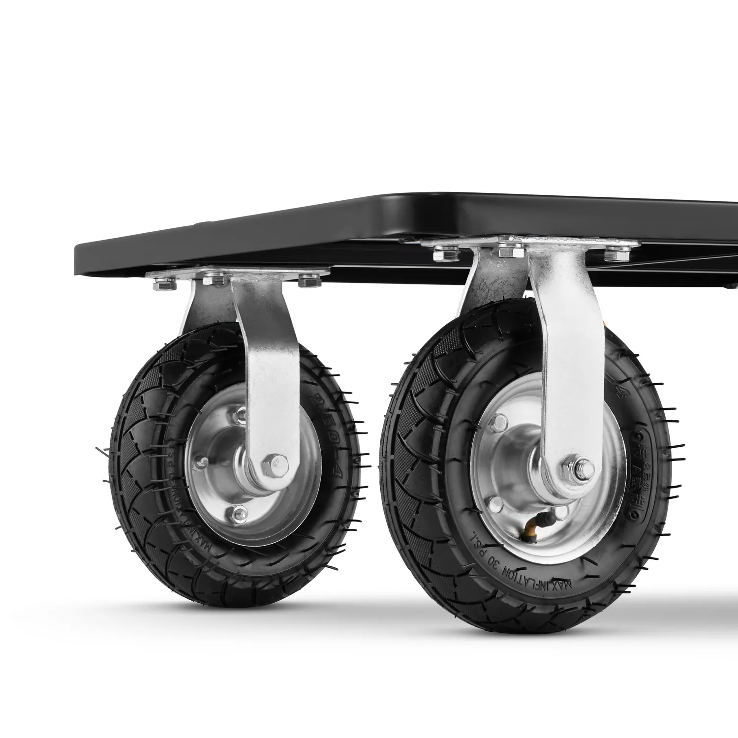 Wózek magazynowy transportowy platformowy składany pompowane koła HIGHER PRO 500kg LH10-500-P — 8