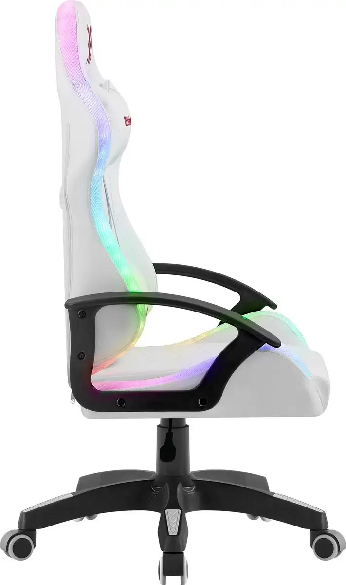 FOTEL DEFENDER FACTOR X BIAŁY RGB GAMING — 13