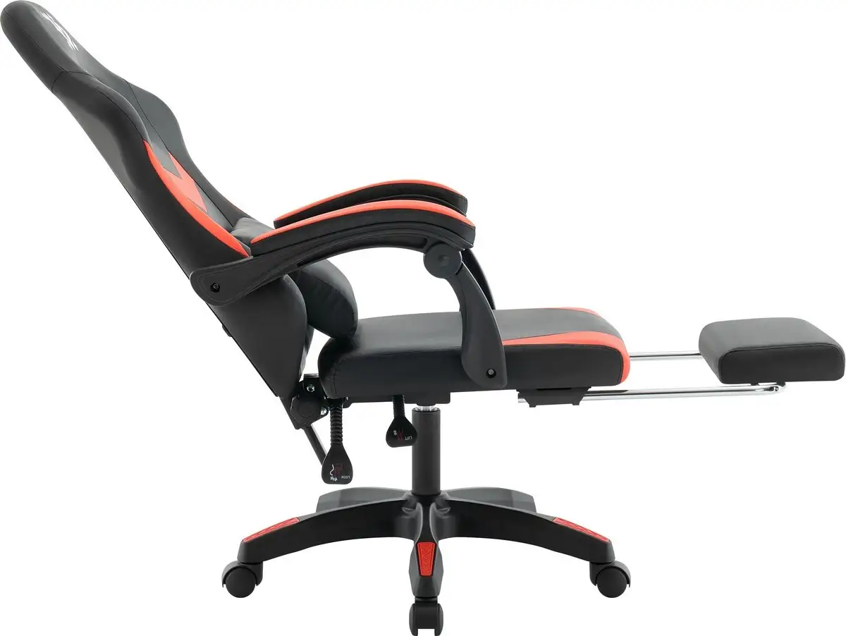 FOTEL DEFENDER RUNA PRO CZERWONO-CZARNY GAMING — 14